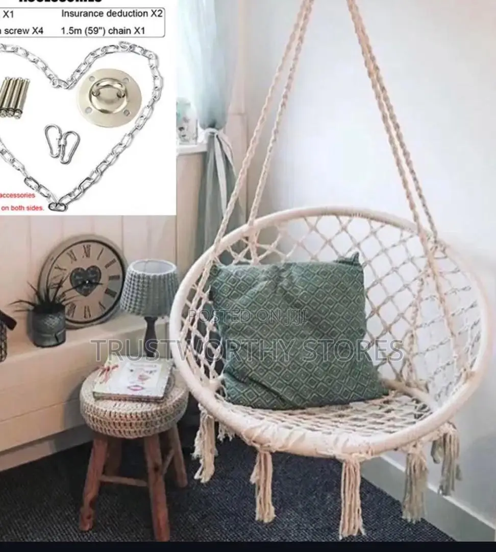 Cotton Hanging Chair - Durable and Comfortable