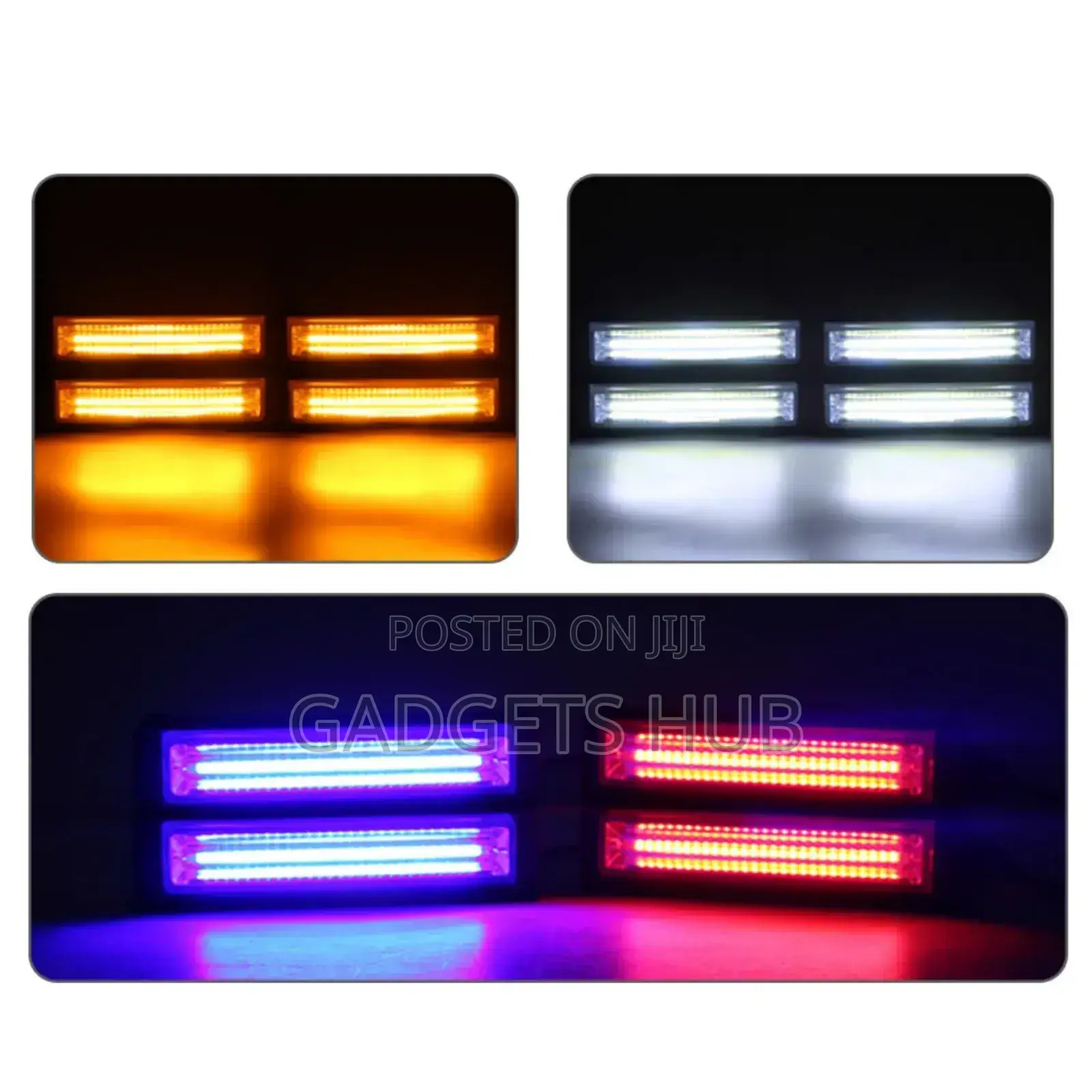 Emergency Flashing Lights Kit for Cars Grille Running Led