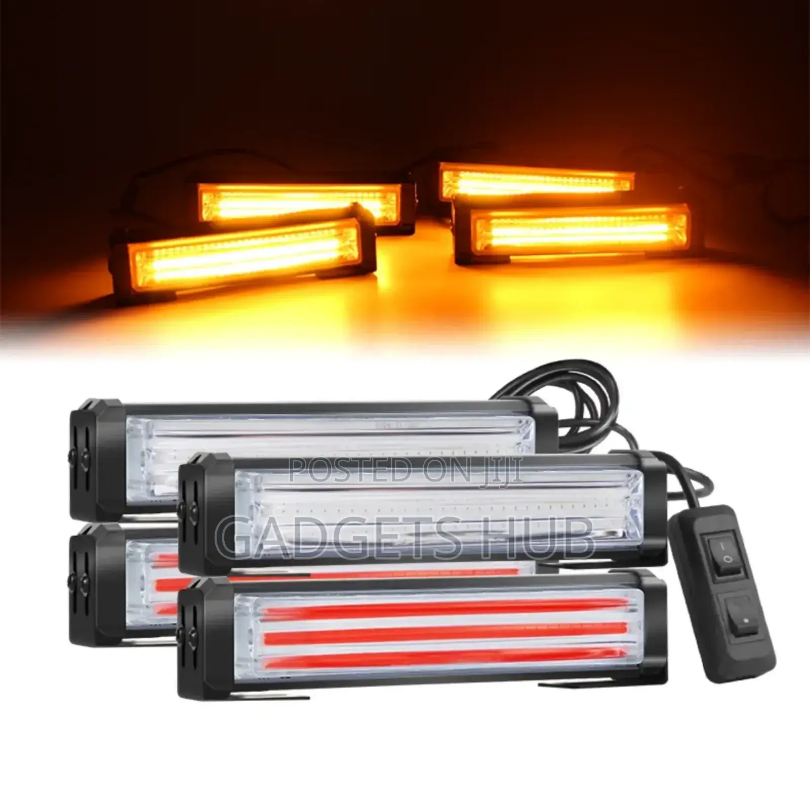 Emergency Flashing Lights Kit for Cars Grille Running Led