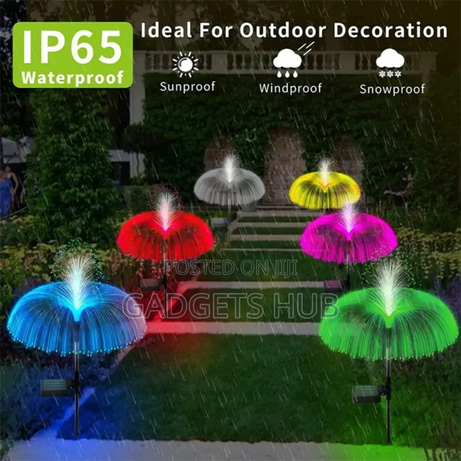 2pcs Solar Led Light 
Jellyfish Outdoor Light Decor