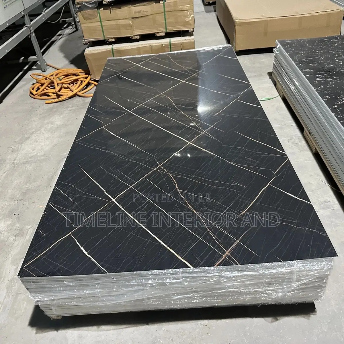 Grey Fluted Wall Panels at Reception