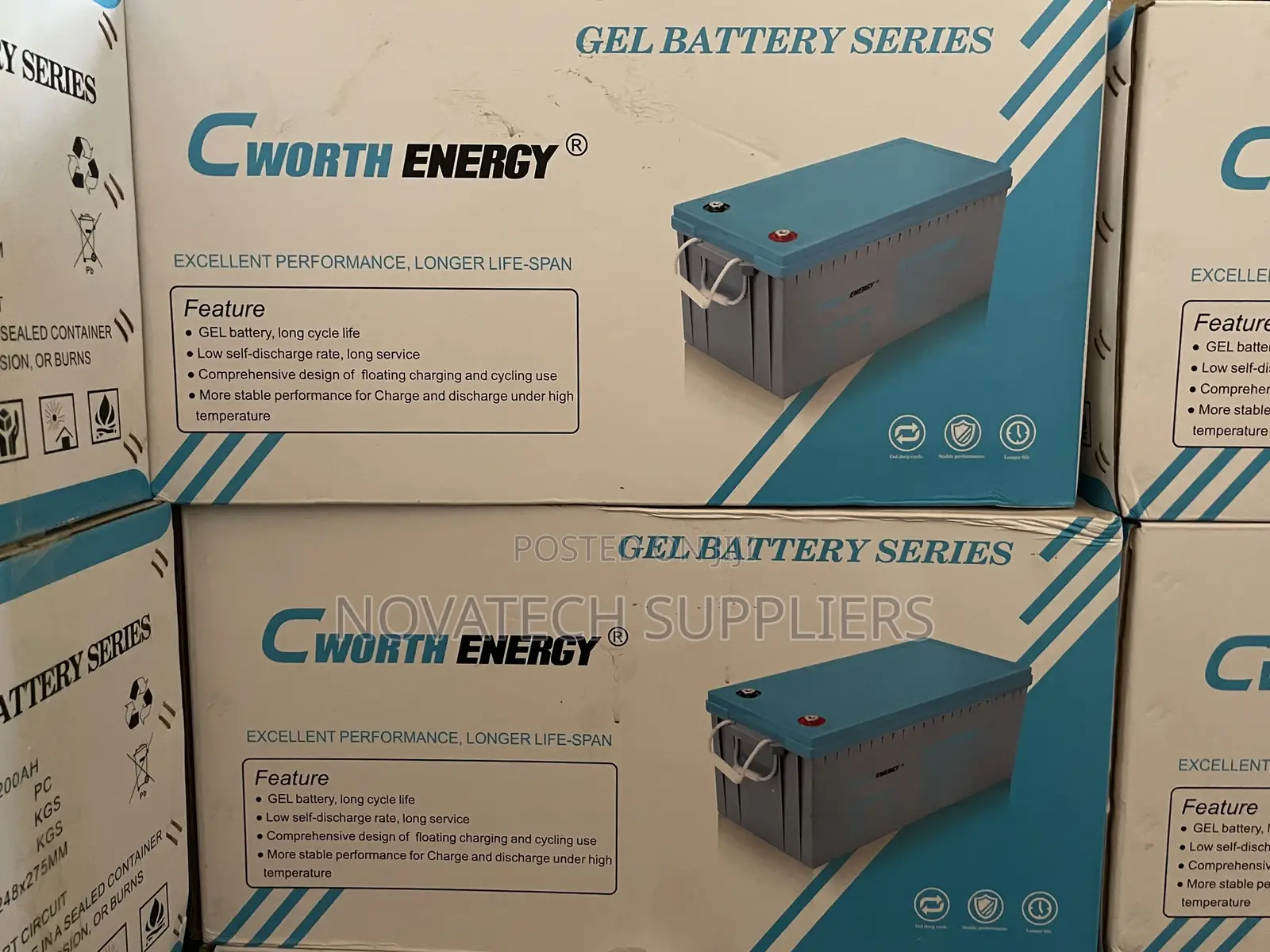 200ah Cworth Energy Solar Gel Battery Luna