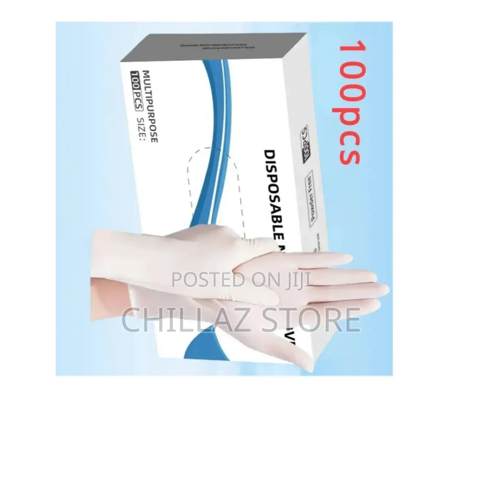 100pcs Nitrile Disposable Gloves.