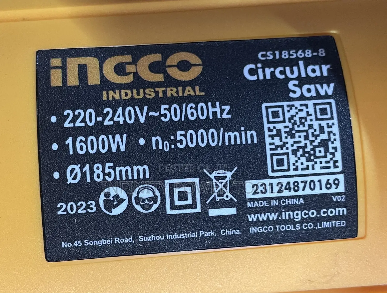Circular Saw(Ingco) 7 Inch