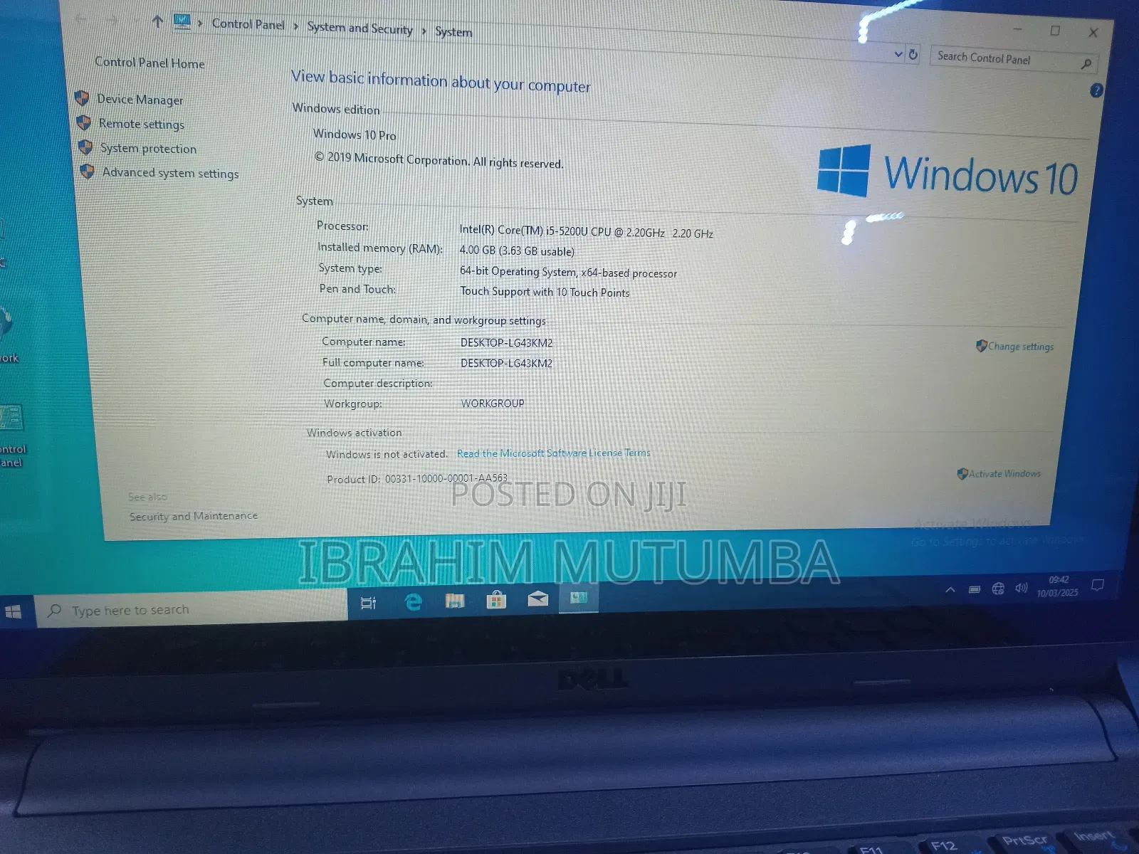 Laptop Dell Latitude 3350 4GB Intel Core I5 HDD 500GB