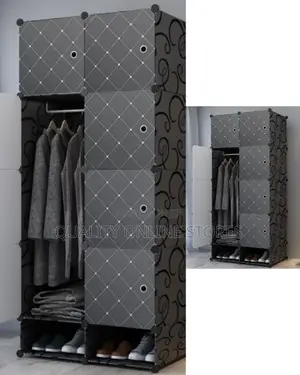 Plastic Black Wardrobe