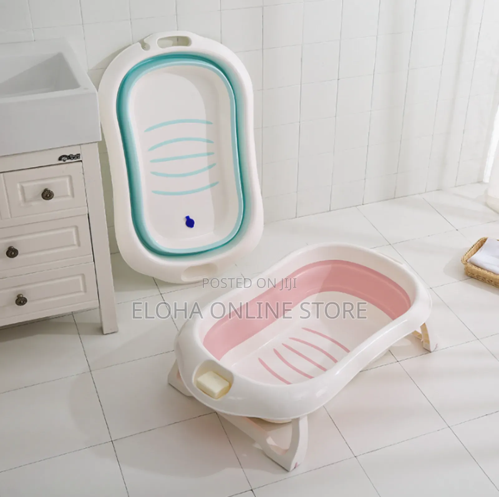Silicone Foldable Baby Bathtub