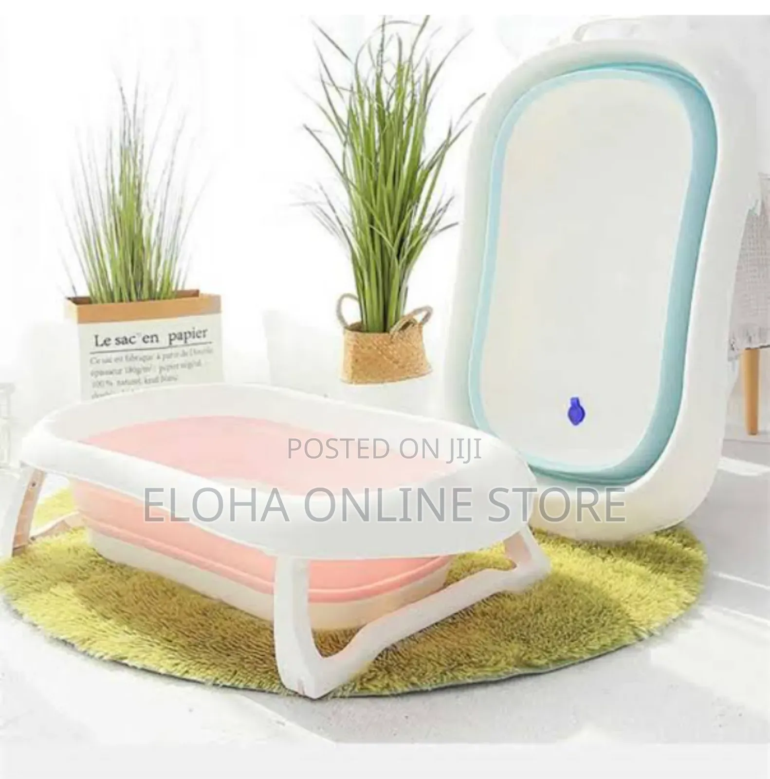 Silicone Foldable Baby Bathtub