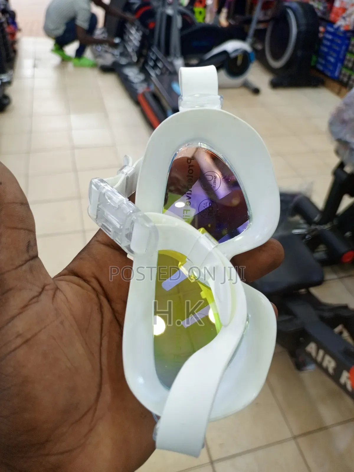 Swimming Goggles With a Protective Film