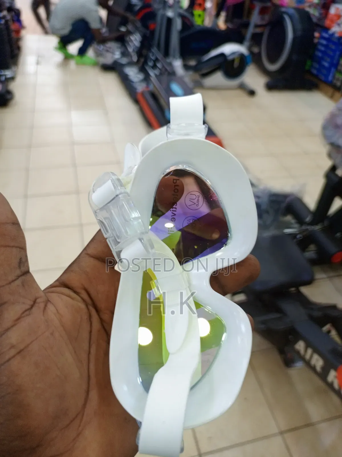 Swimming Goggles With a Protective Film
