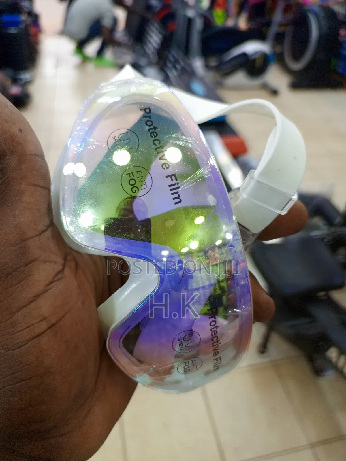 Swimming Goggles With a Protective Film