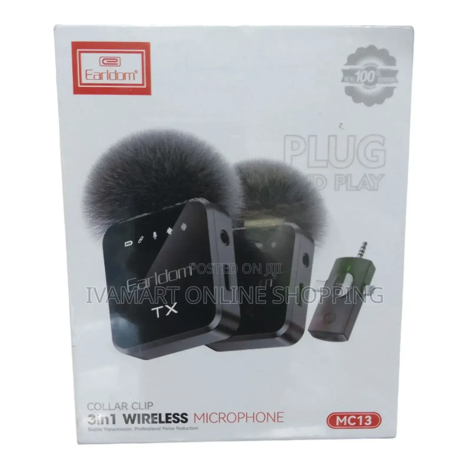 Earldom 3 in 1 Microphone for Mobile Phones - Plug and Play