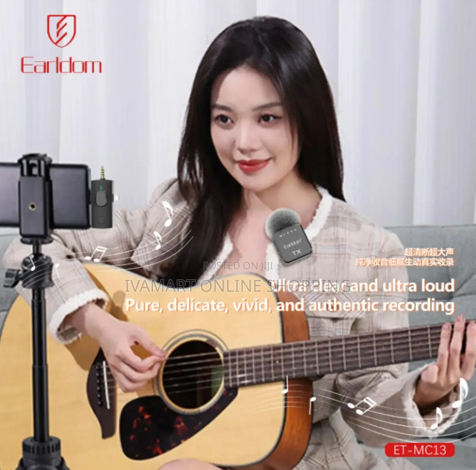Earldom 3 in 1 Microphone for Mobile Phones - Plug and Play