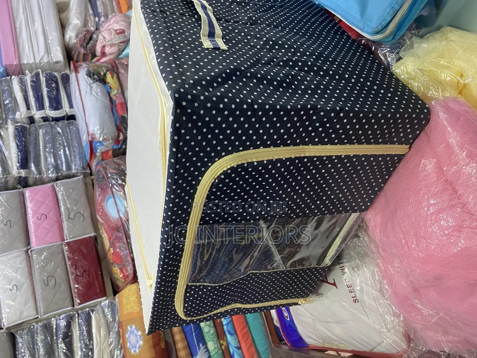 Storage Box - Black White Dots