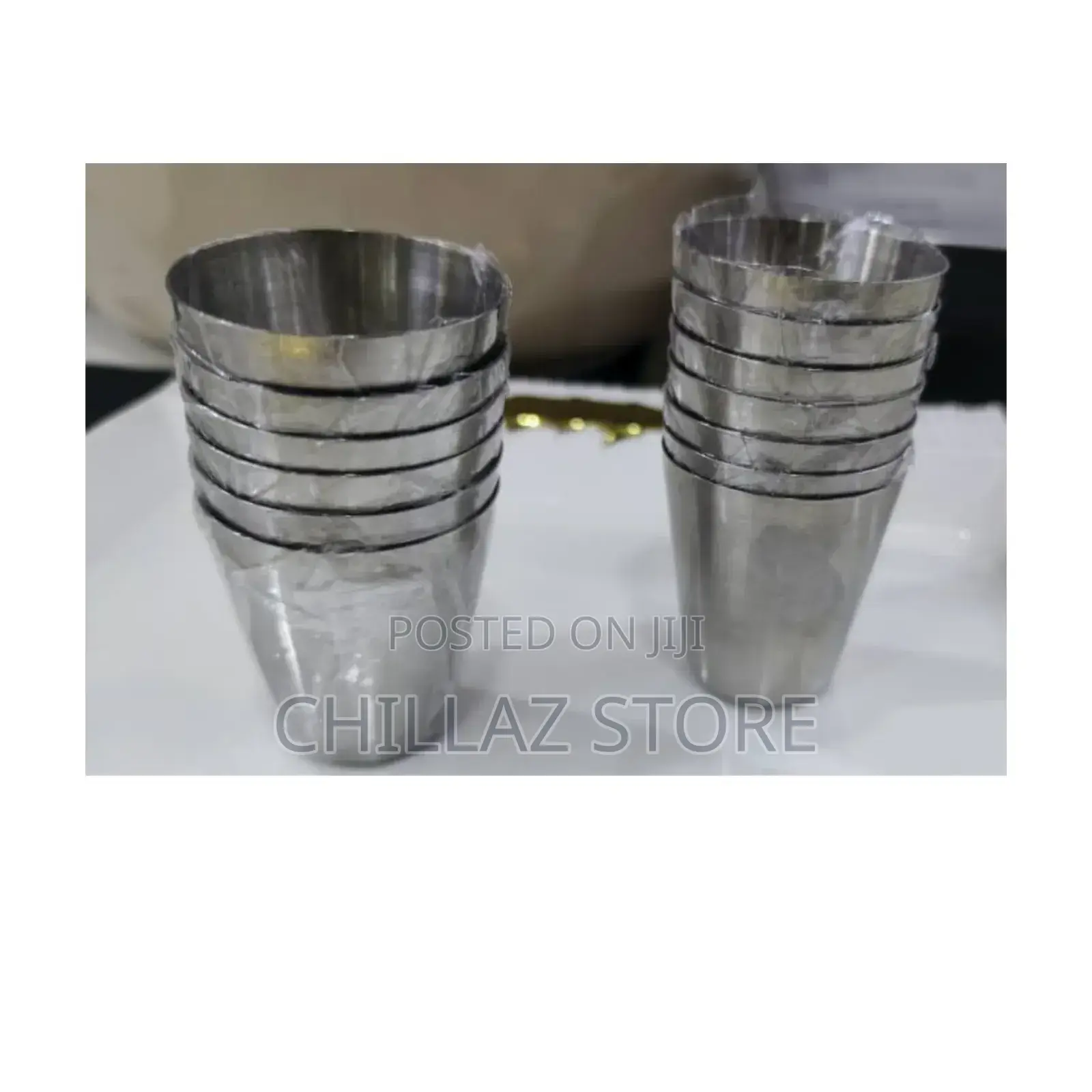 12 PCS Stainless Steel Shot Glasses.