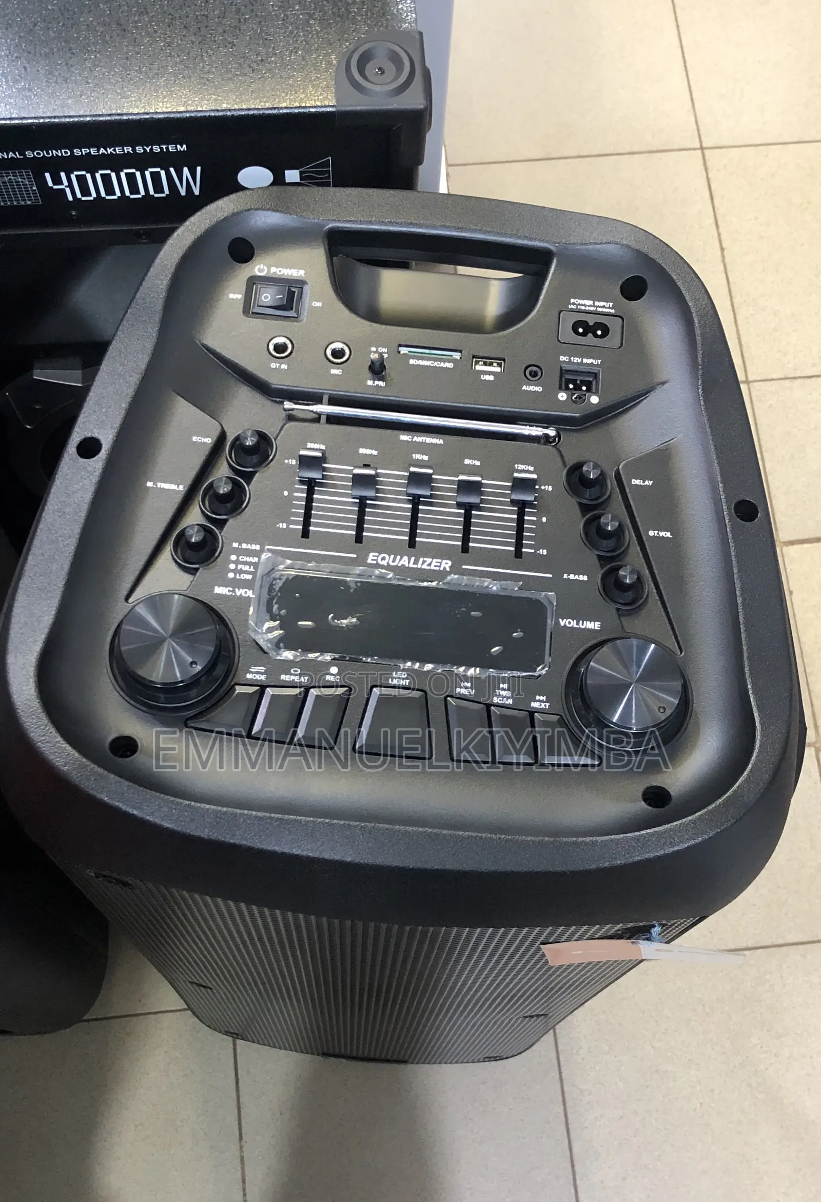 10 Inch Rechargeable Dual Speaker