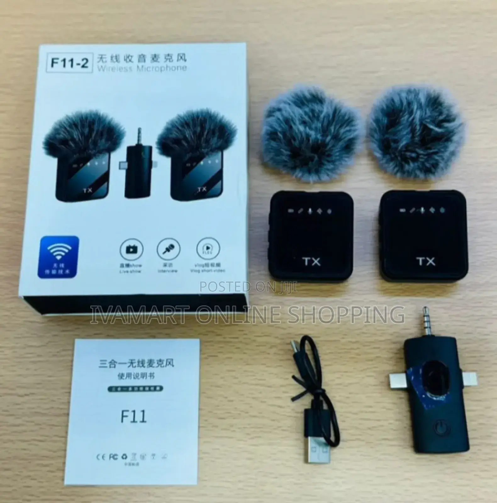 3 in 1 Wireless Microphone for Mobile Phones - F 112