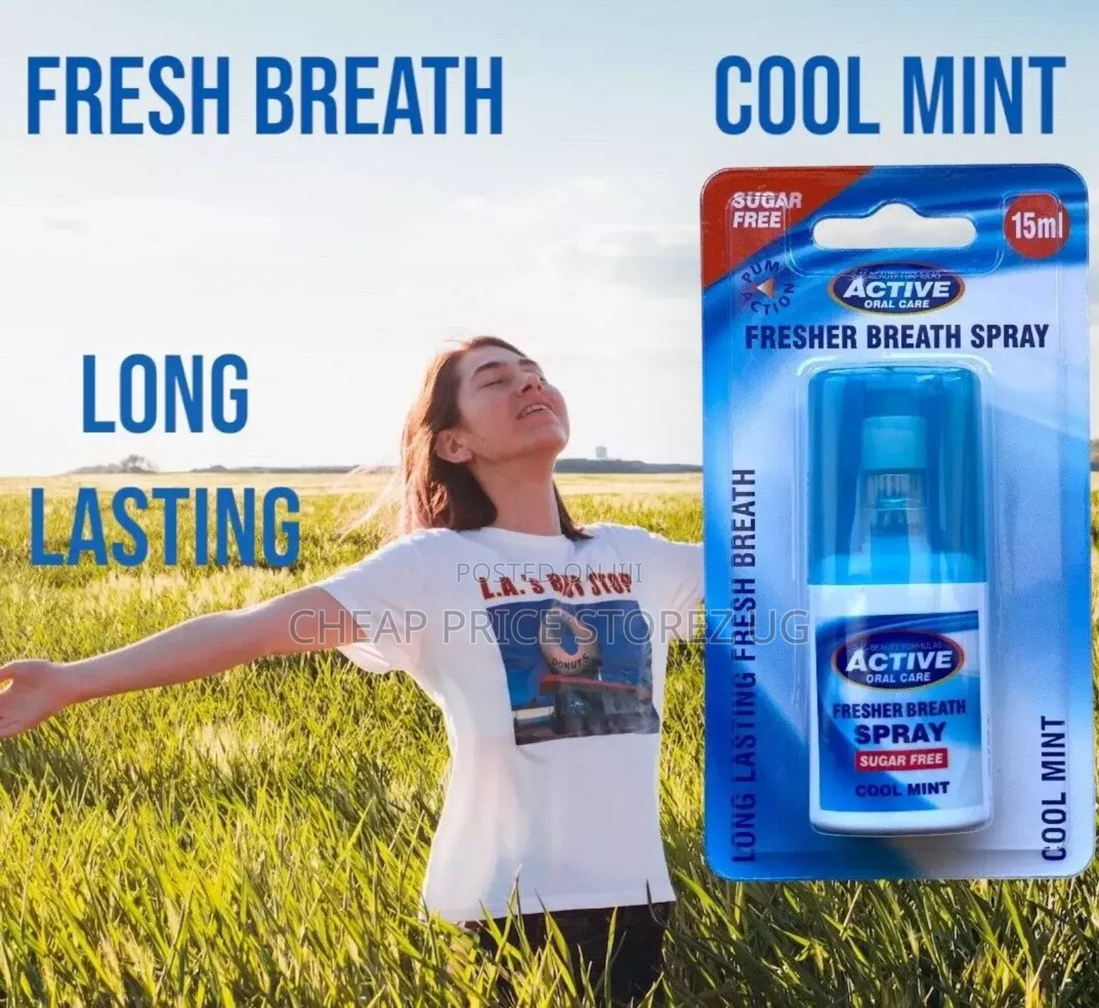 Beauty Active Oral Care Fresher Breath Spray Cool Mint 15ml