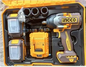 Ingco Brushless Impact Wrench 500nm
-Cordless- Rechargeable