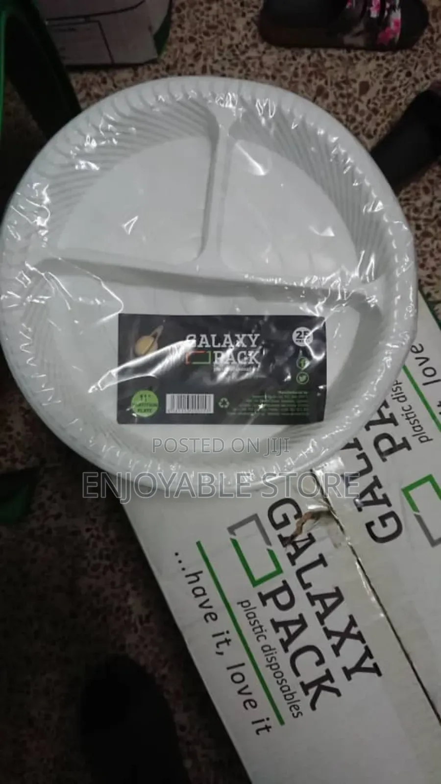 Partition Packing Plates Disposable 250pcs