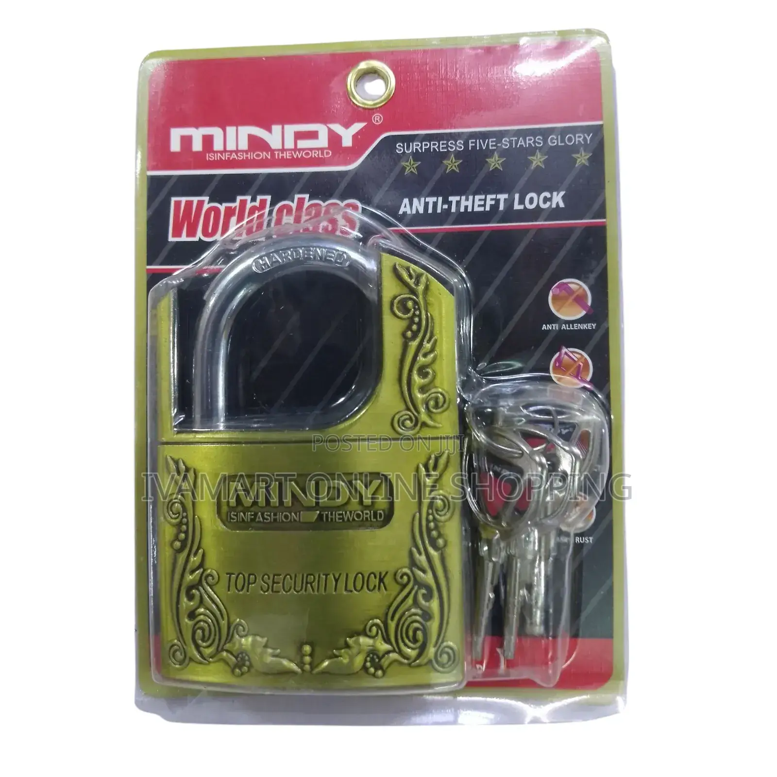 Mindy Top Security Padlock - With a Guard