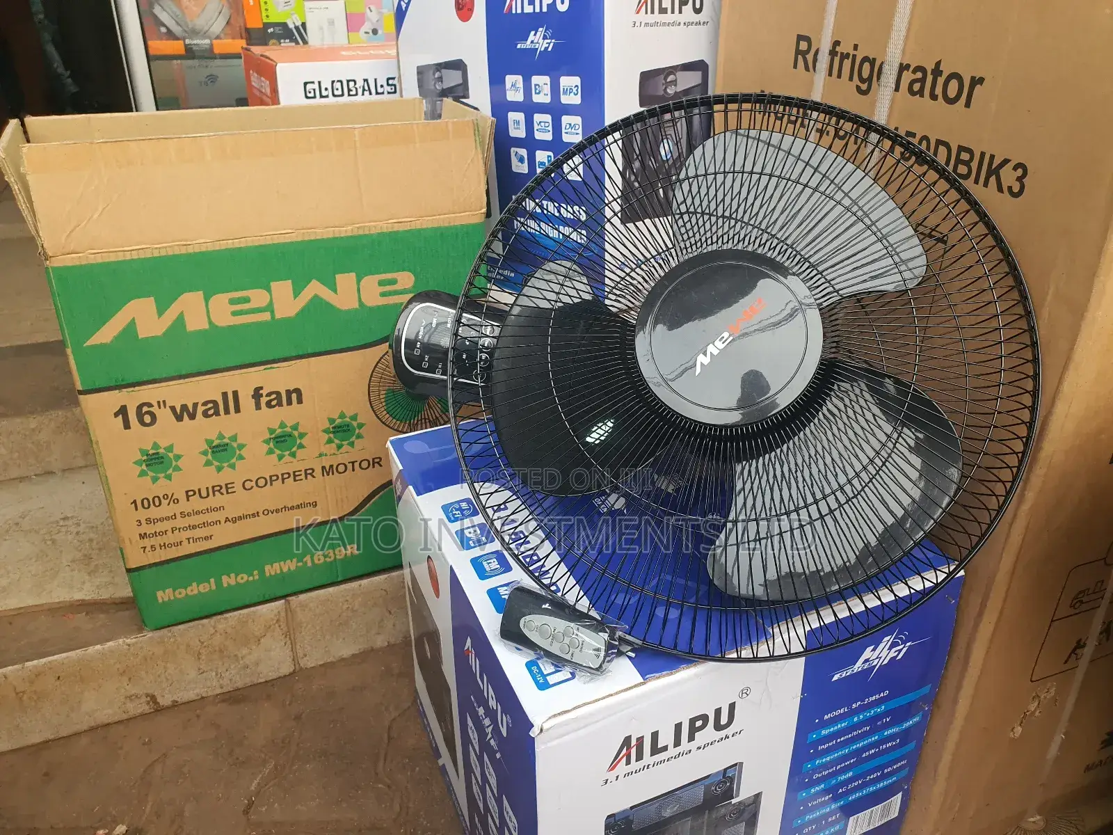 Mewe Remote Wall Fan