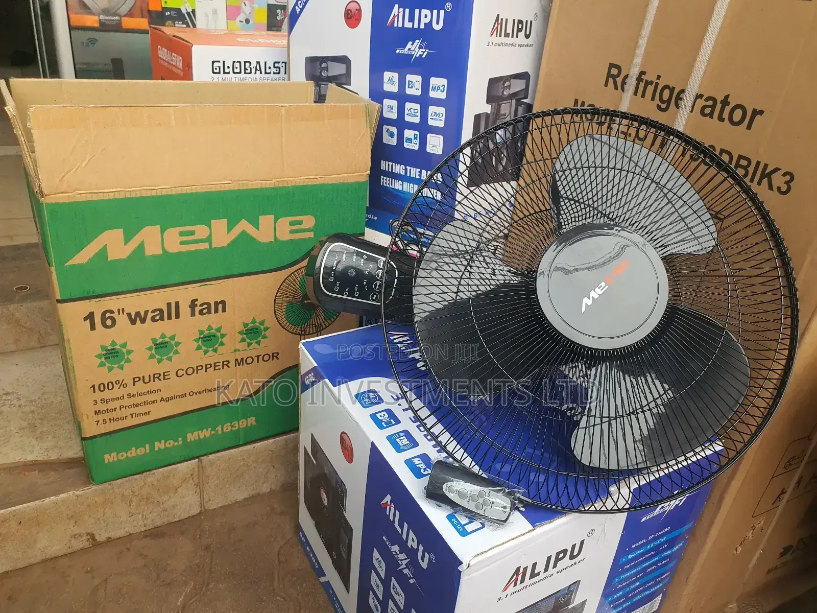 Mewe Remote Wall Fan