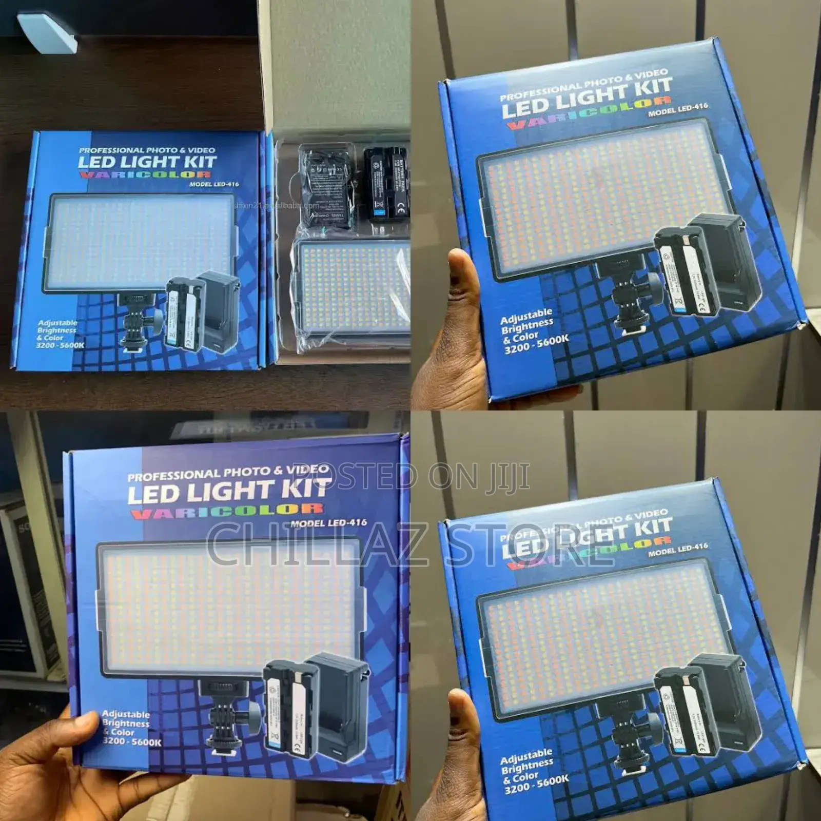 Professional Photo and Video Led Light Kit Varicolor.