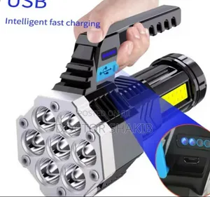 New Usb Rechargeable Flashlight Cob Side Light Torch