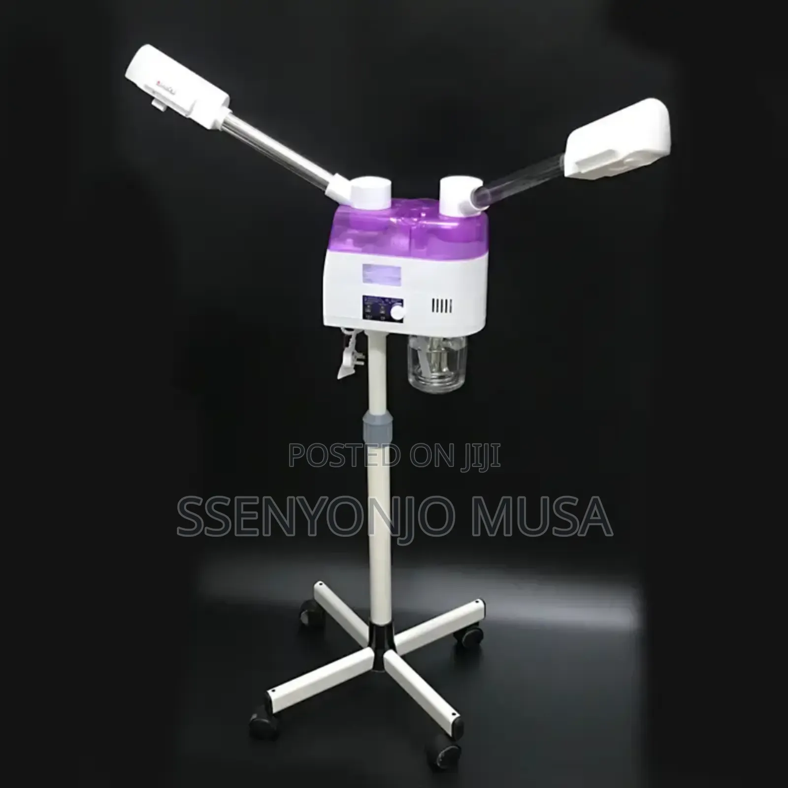 Commercial Facial Steamer 2-in-1 Hot Cold Machine Double Arms