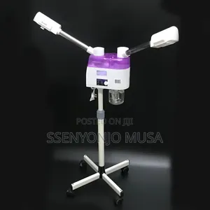 Commercial Facial Steamer 2-in-1 Hot Cold Machine Double Arms