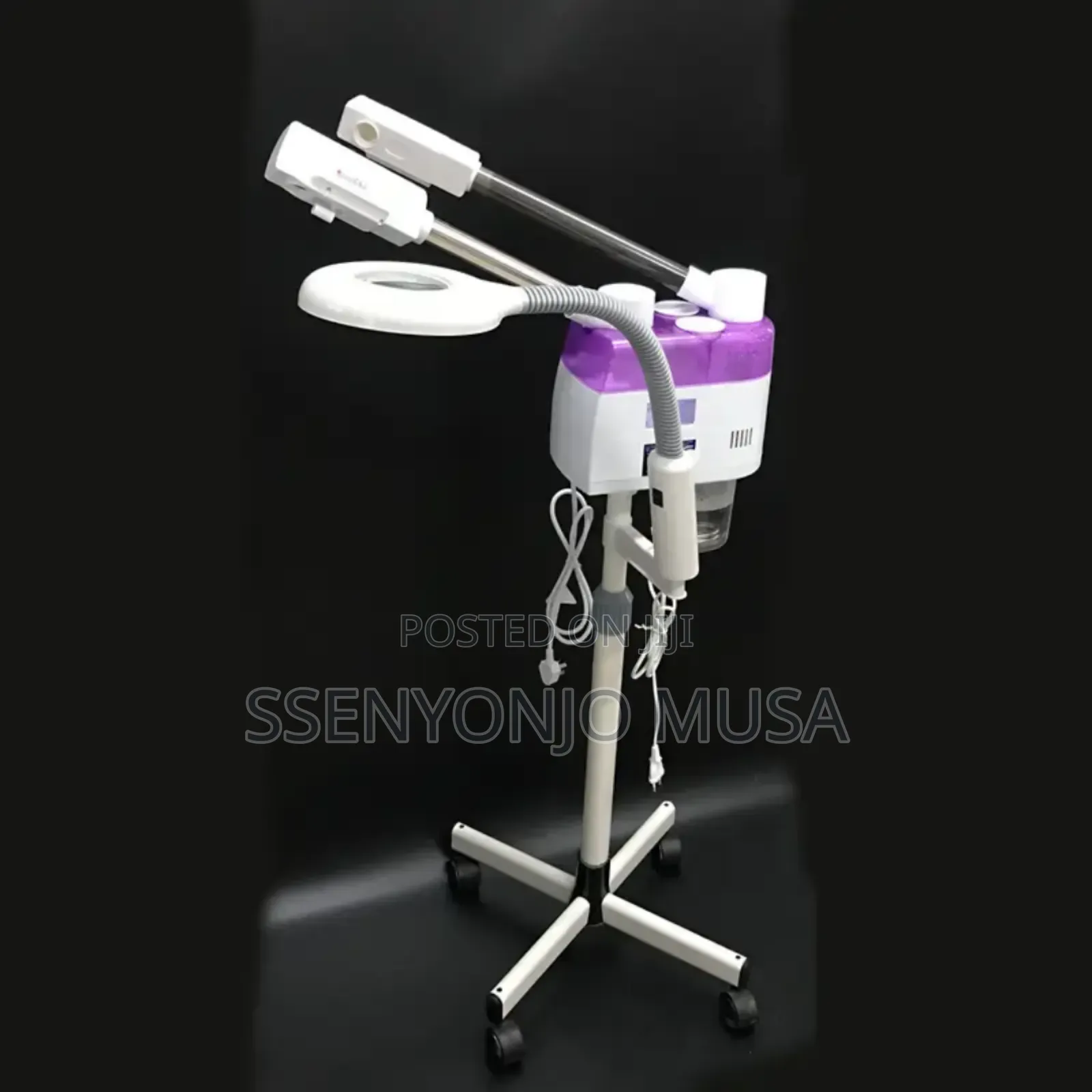 Commercial Facial Steamer 2-in-1 Hot Cold Machine Double Arms