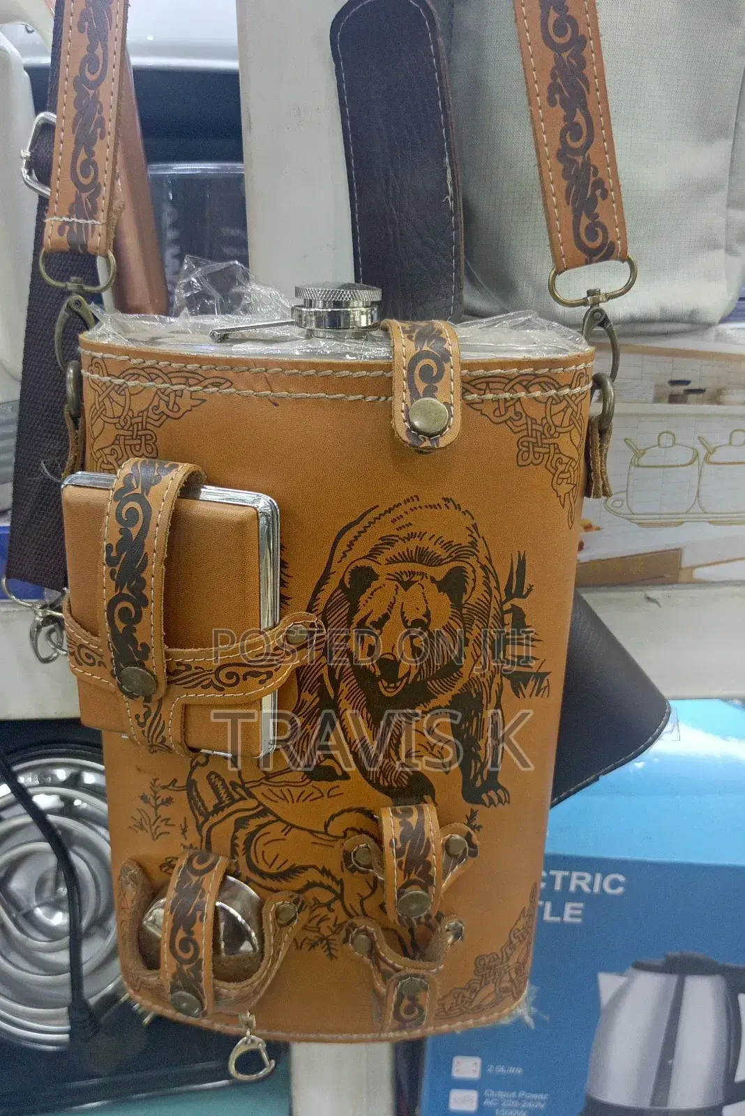 Hip Flask Set With Carrying Case