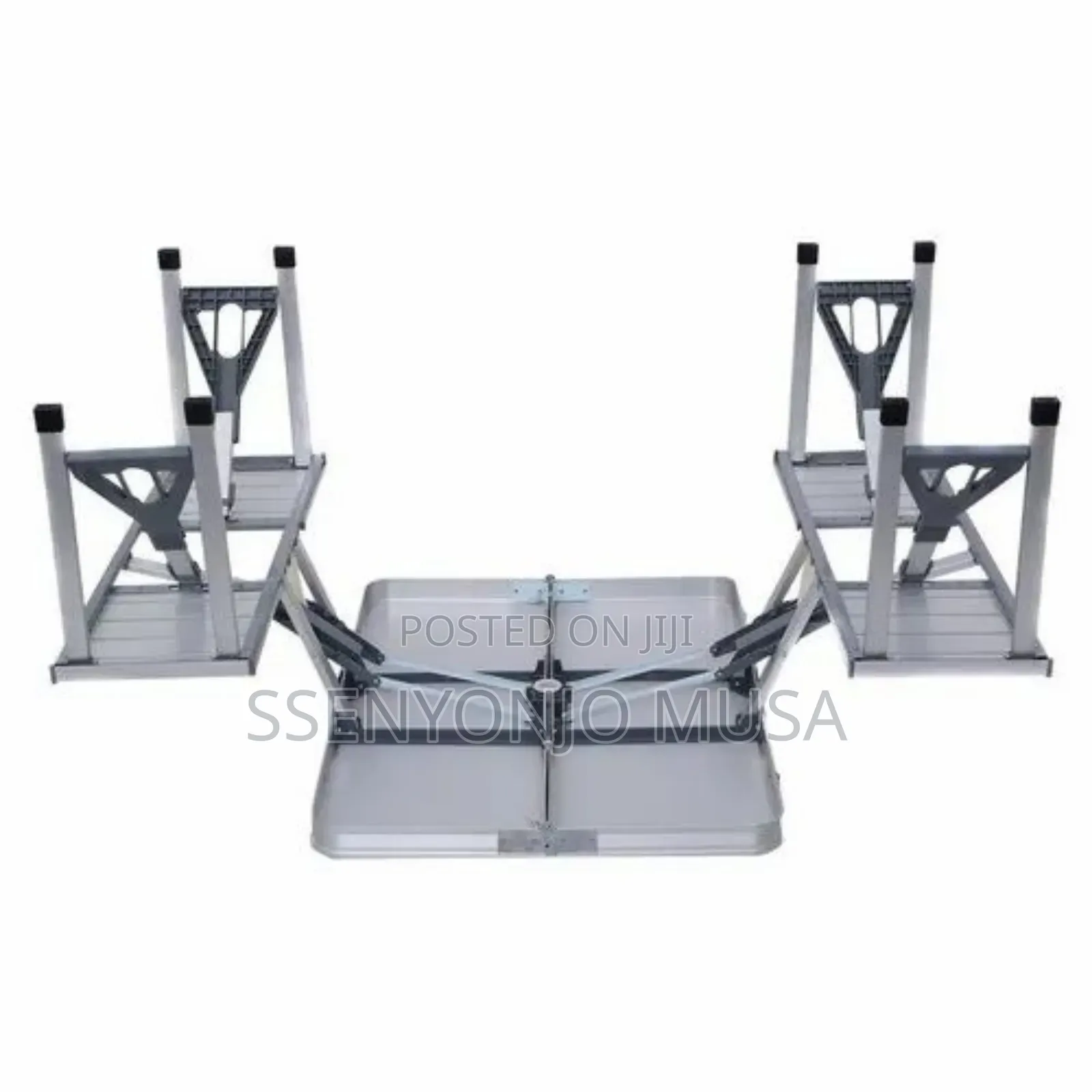 Portable Folding Picnic Table Chair Set Heavy-Duty Outdoor Camping