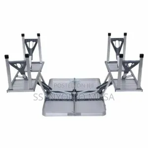 Portable Folding Picnic Table Chair Set Heavy-Duty Outdoor Camping