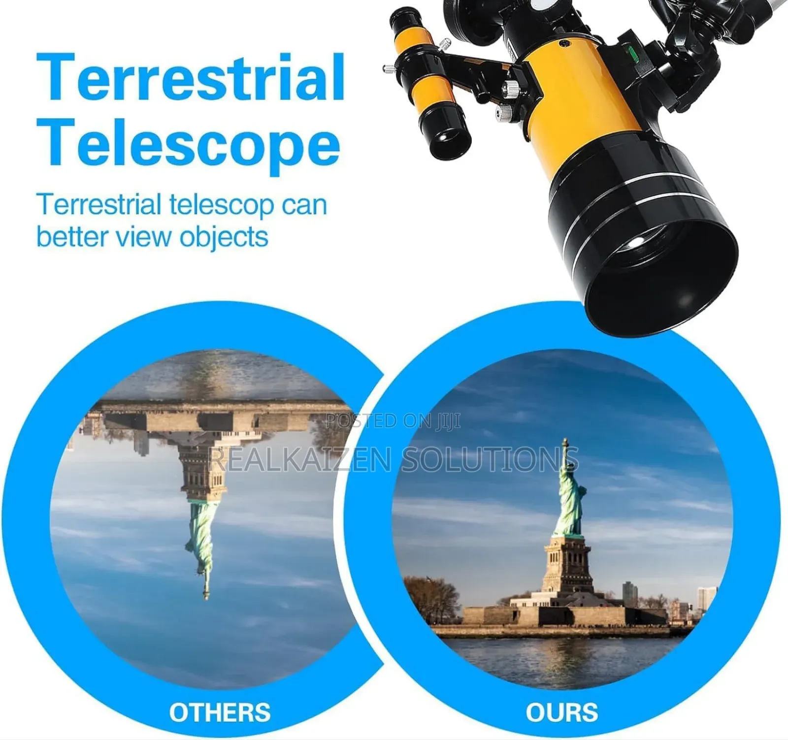 70mm Travel Portable Telescope 150x Astronomical Refractor