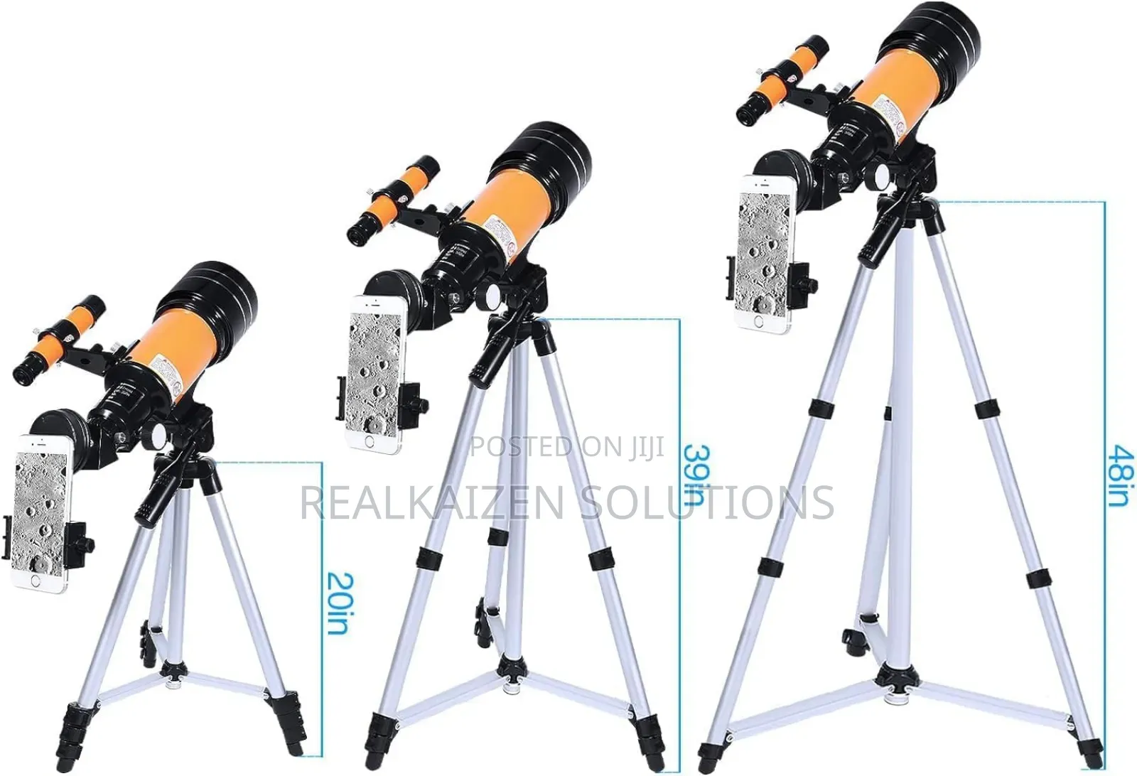 70mm Travel Portable Telescope 150x Astronomical Refractor