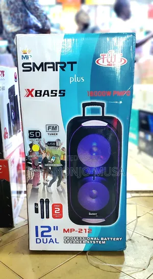 Smartplus Bt Speaker Mp-212 – Dual 12" Woofer Battery Speaker - Mic