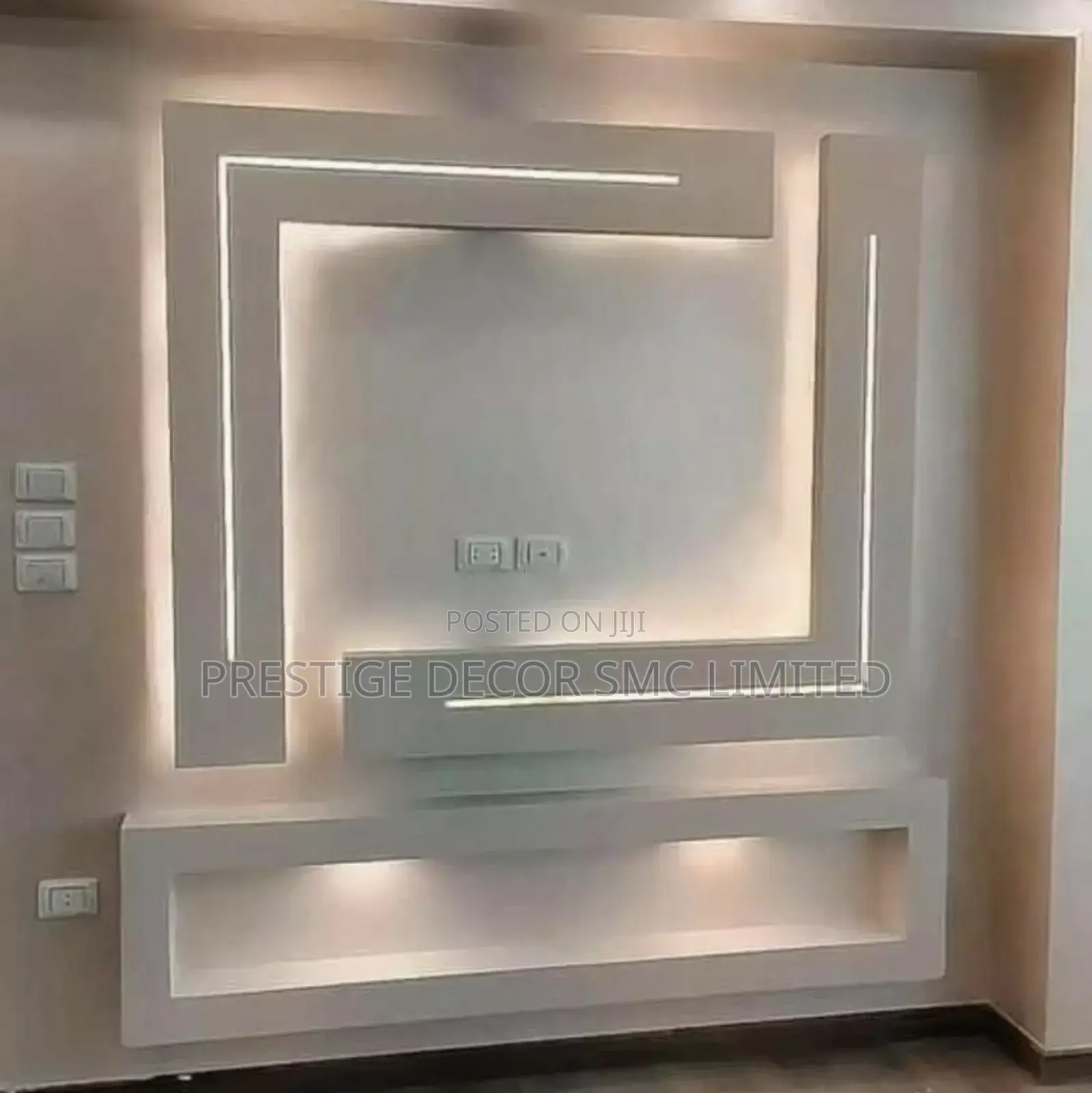 Gypsum Black Goldbtv Units