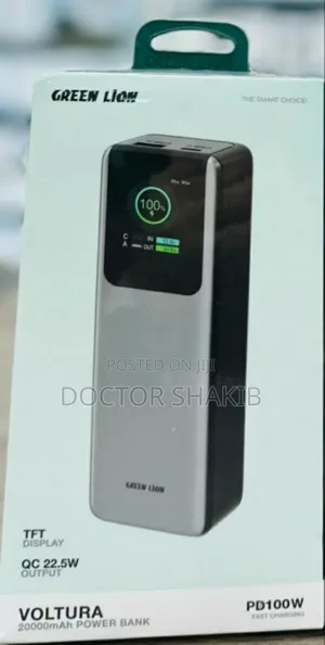 New Green Lion Voltura 20000mah Power Bank Pd100w