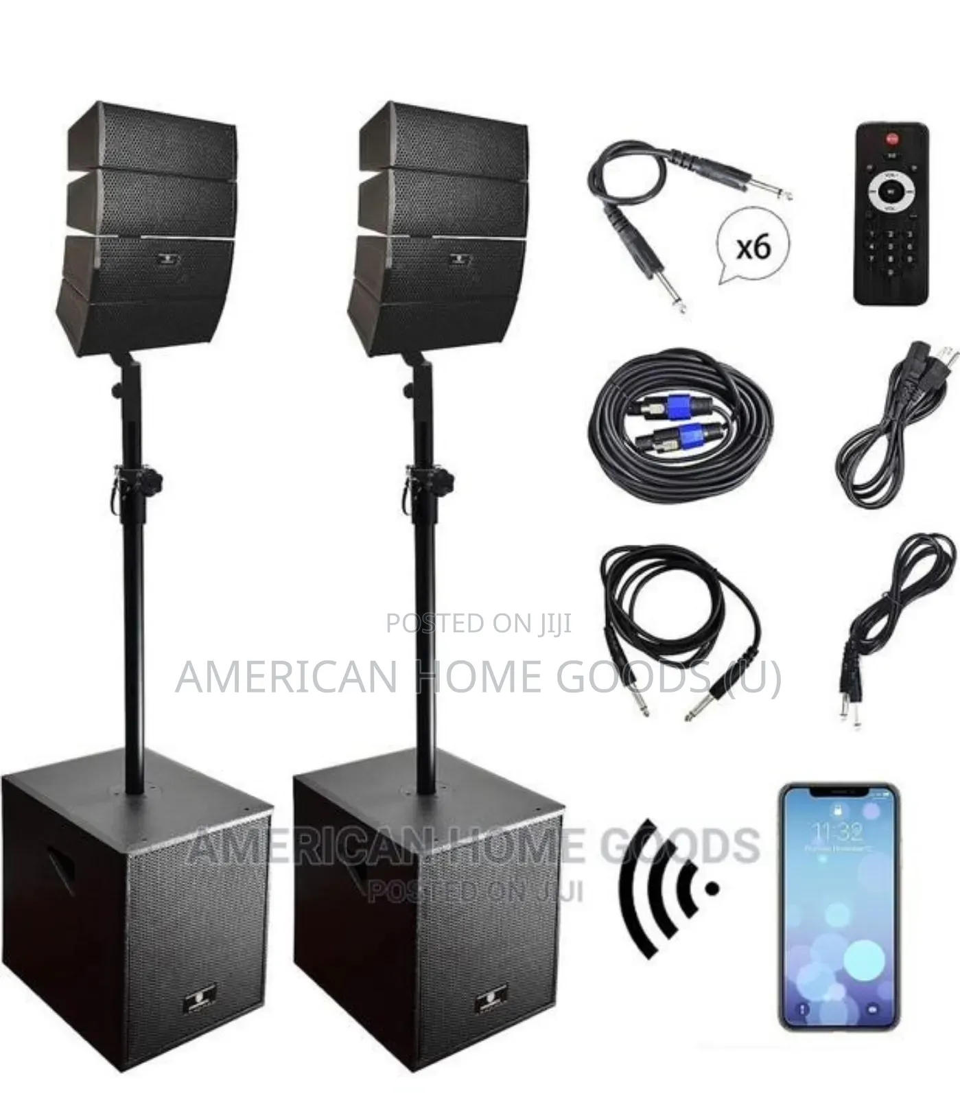 Proreck 15" 4000watts DJ Powered SPEAKER System Combo Set.