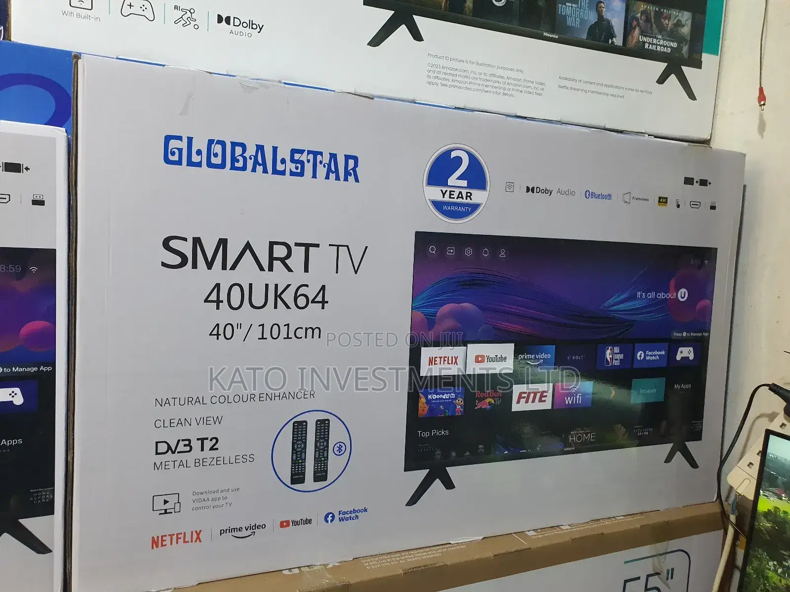 Globalstar 40inch Tv Smart 2 Years Warranty