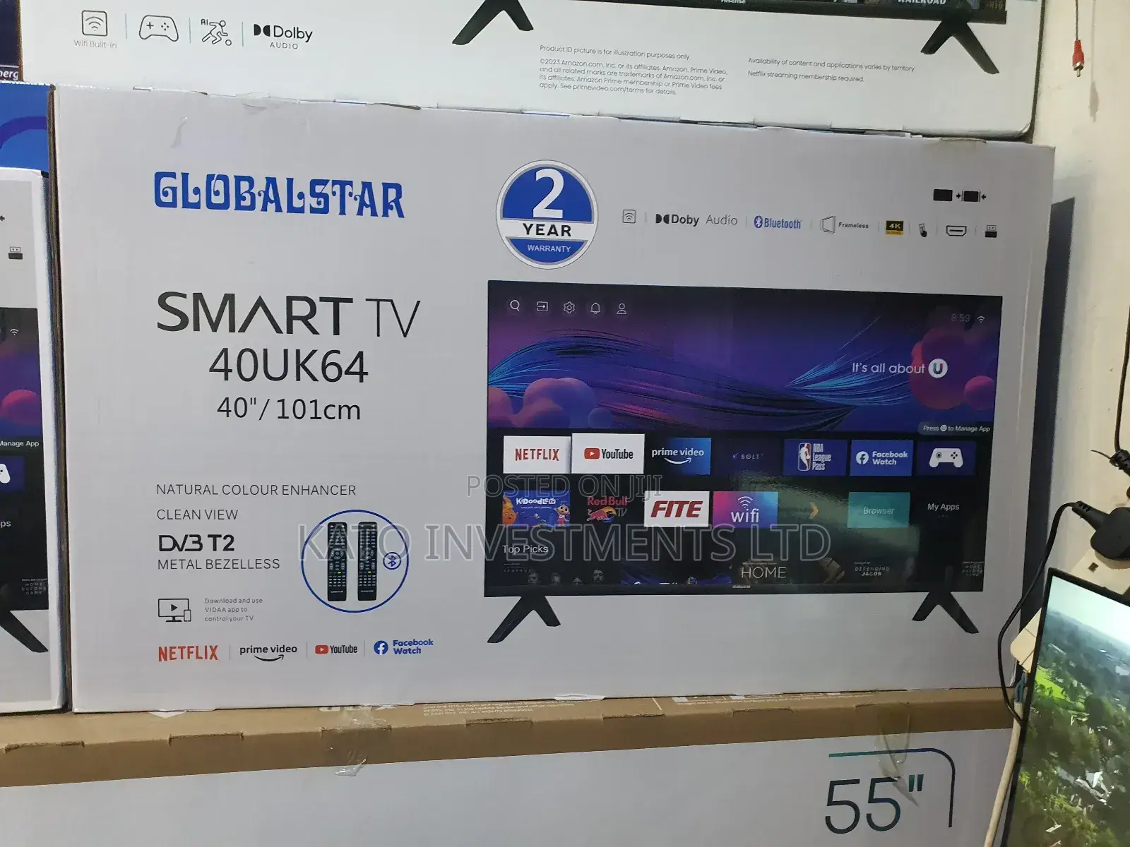 Globalstar 40inch Tv Smart 2 Years Warranty