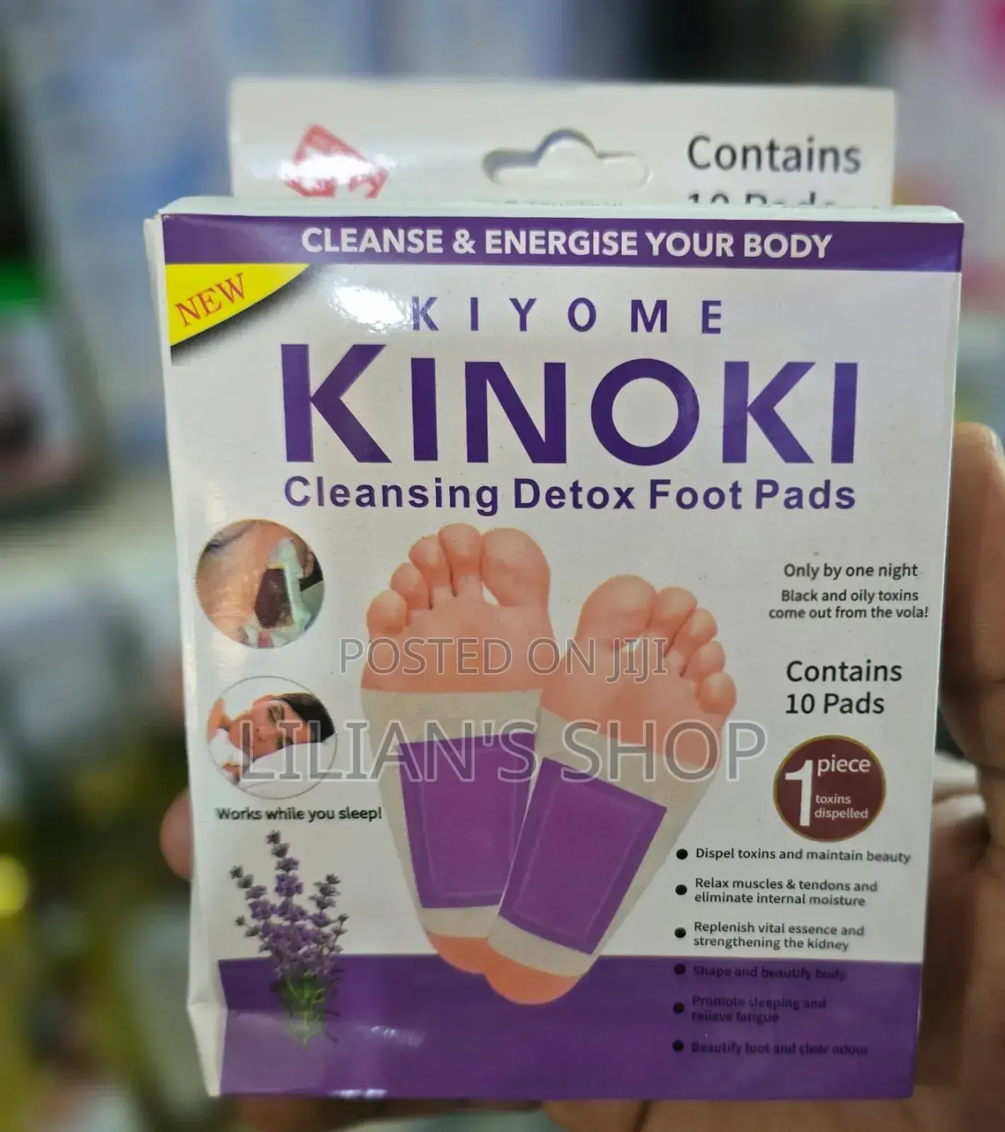Kinoki Foot Patch Cleansing Detox Foot Pads -10pcs