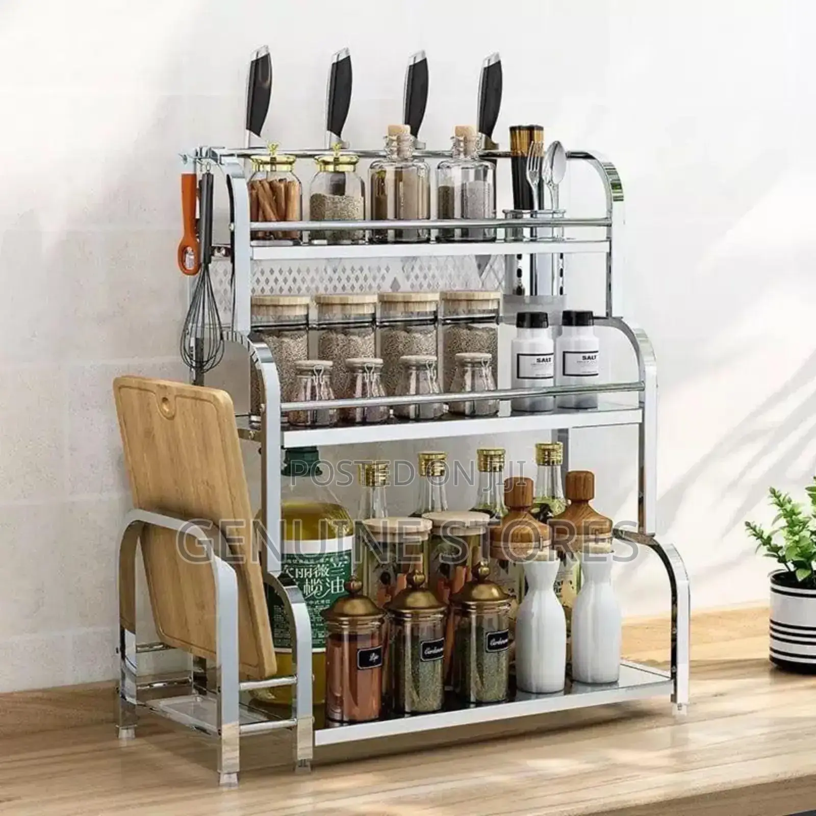 Kitchen Rack With Metallic Stands / Organiser Rack.