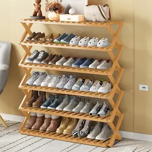 6 Layers Bamboo Shoe Rack