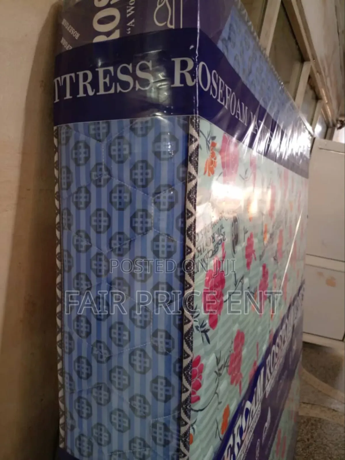Rosefoam Mattress High Density. 5*6*8inches.( Blue)