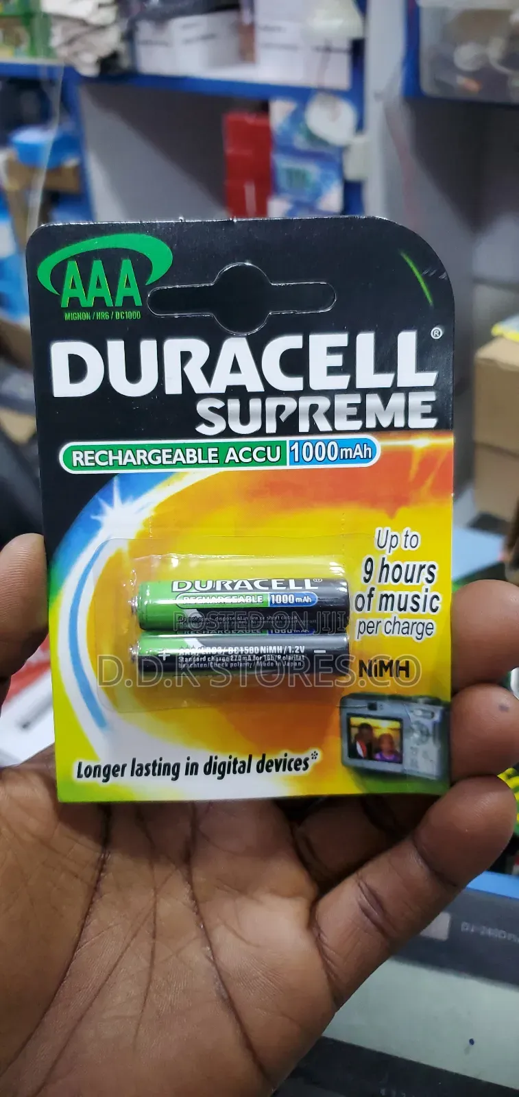 Duracell Tripple Aaa Rechargeable Batteries of 1000mah