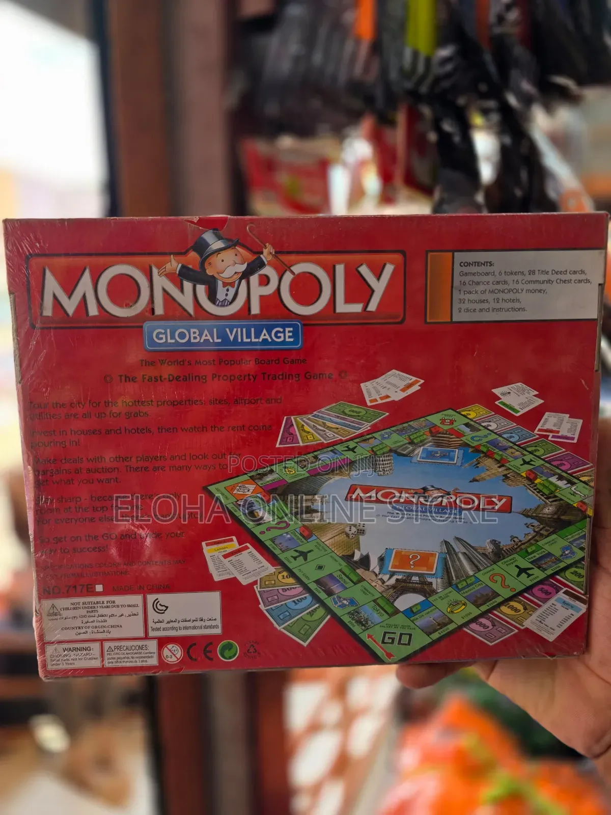Classic Monopoly Board Game With a Global Theme