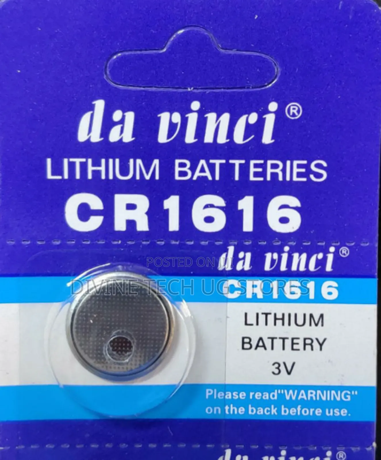 5 PCS Cr1616 Lithium Coin Cell Battery 3 Volts